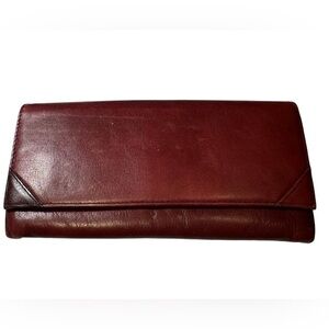 Vintage German Mayfair Supple Brown Leather Women’s Wallet Coin Purse Rare